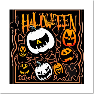 Halloween Pumpkin Posters and Art